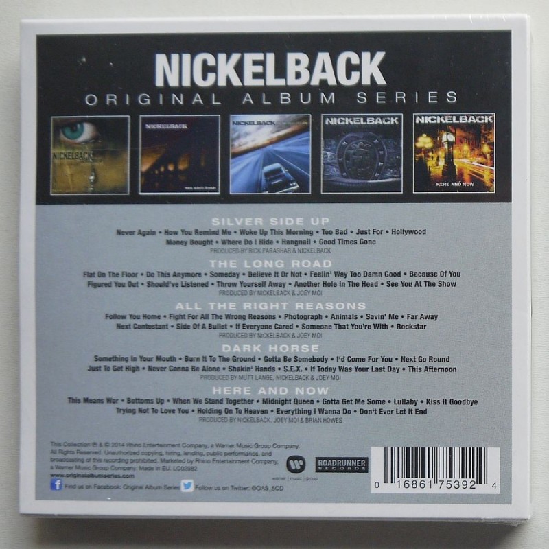 Nickelback - Original Album Series (5cd)