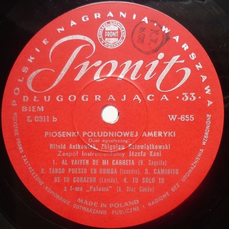 Duet egzotyczny - Piosenki południowej Ameryki (10”)