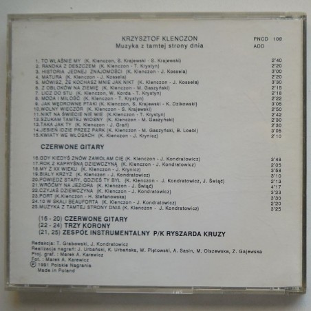 Klenczon Krzysztof - Muzyka z tamtej strony dnia