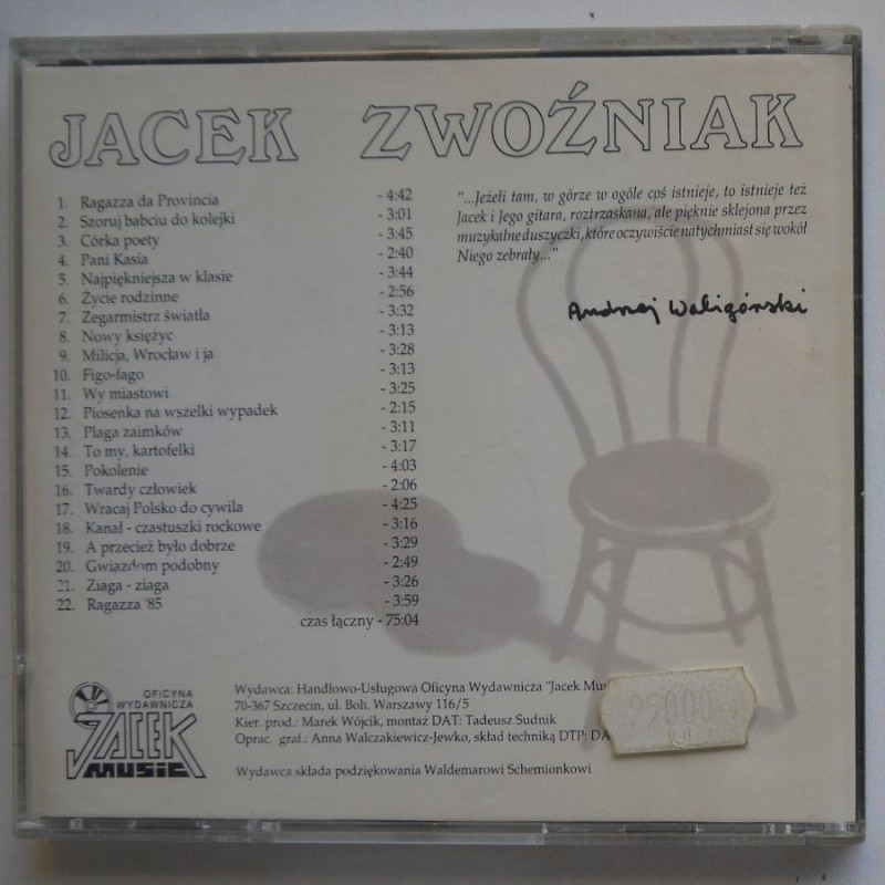 Zwoźniak Jacek - Od Ragazzy Do Ragazzy