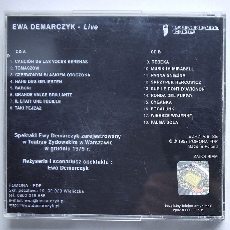 Demarczyk Ewa - Live (2cd)