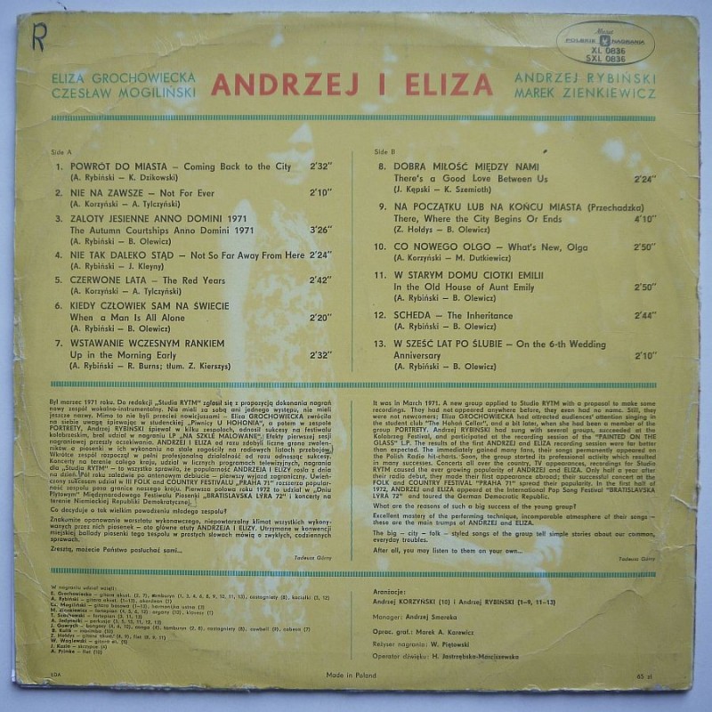 Andrzej i Eliza - Drzewo rodzinne