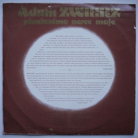 Zwierz Adam - Pianissimo serce moje