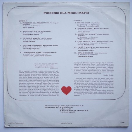 Składanka - Piosenki dla mojej matki