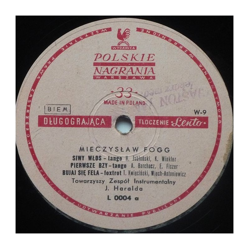 Fogg Mieczysław - (10”)