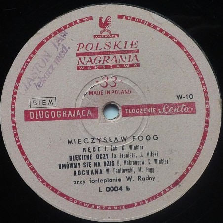 Fogg Mieczysław - (10”)