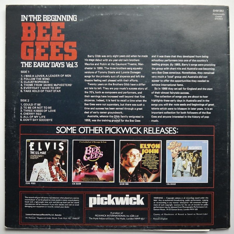 Bee Gees - In The Beginning vol.3
