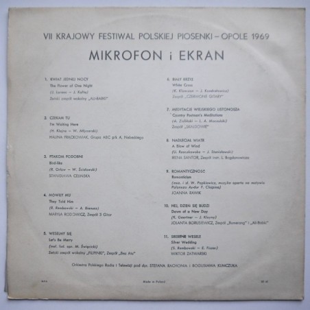 Składanka - Opole '69 – Mikrofon i ekran