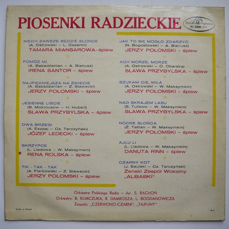 Składanka - Niech zawsze będzie słońce