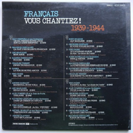 Składanka - Français Vous Chantiez! 1939-1944