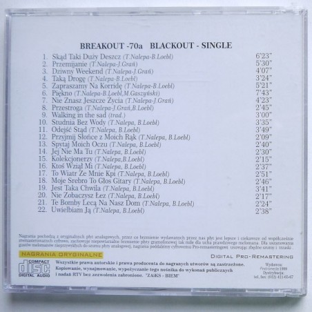 Breakout / Blackout - 70a / Single