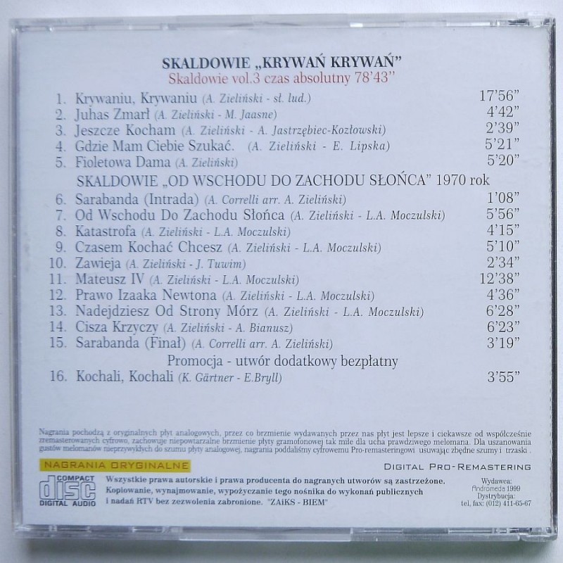 Skaldowie - Krywań, Krywań / Od wschodu do...