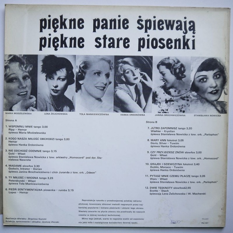 Składanka - Piękne panie śpiewają stare piosenki