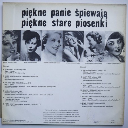 Składanka - Piękne panie śpiewają stare piosenki