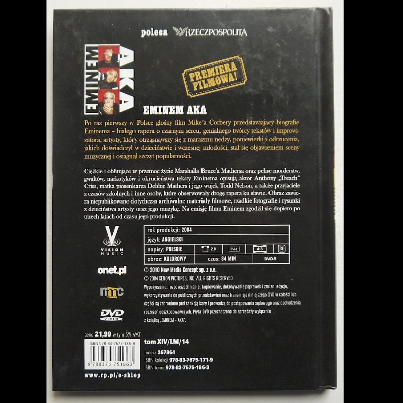 Dokument - Eminem – AKA (Legendy muzyki)