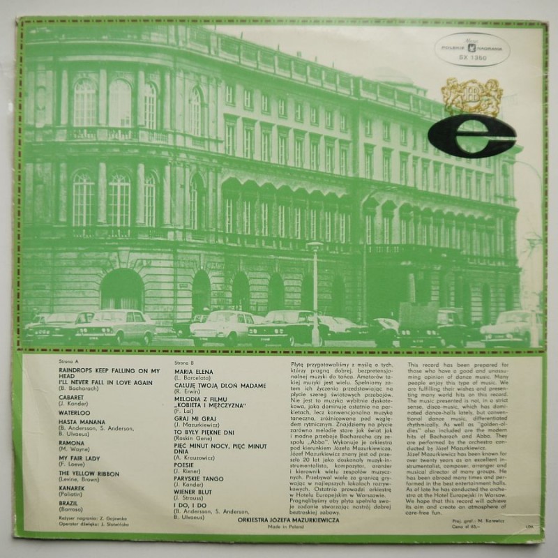 Orkiestra Józefa Mazurkiewicza - Noc w...