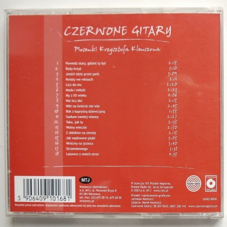 Czerwone Gitary - Piosenki Krzysztofa Klenczona