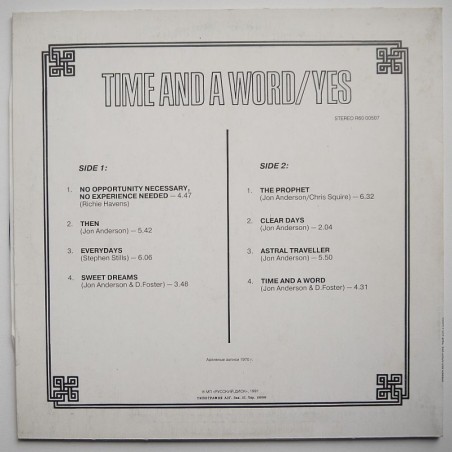 Yes - Time and A Word