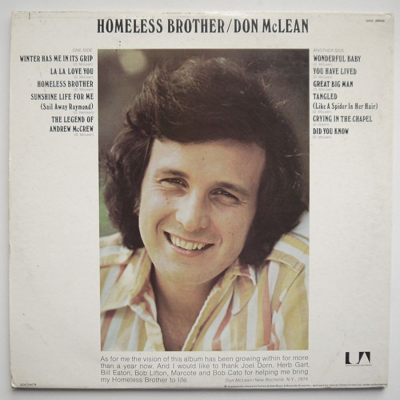 Don McLean - Homeless Brother