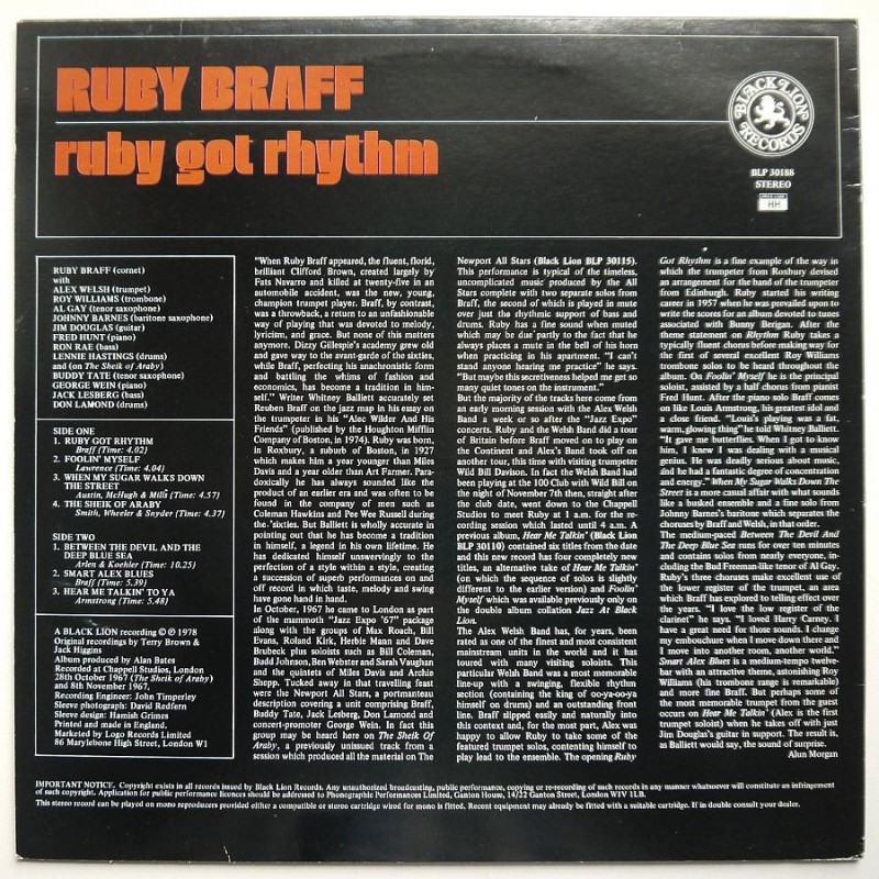Ruby Braff - Ruby Got Rhythm
