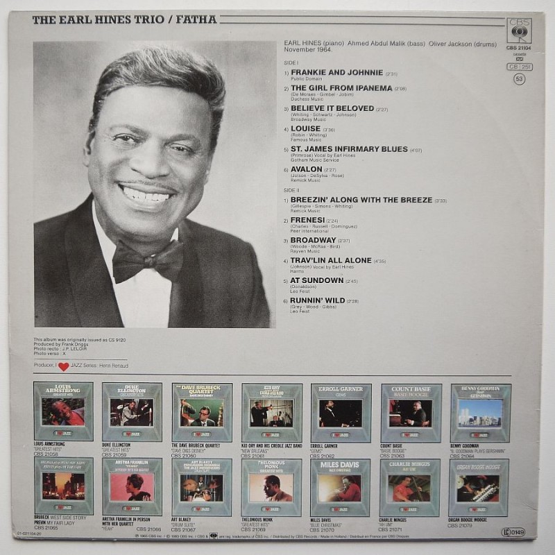Earl Hines Trio, The - Fatha