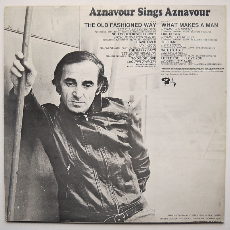 Charles Aznavour - Aznavour Sings Aznavour