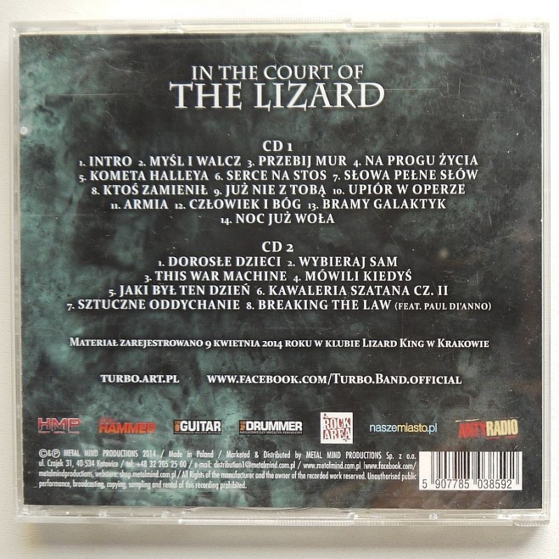 Turbo - In The Court of The Lizard (2cd)