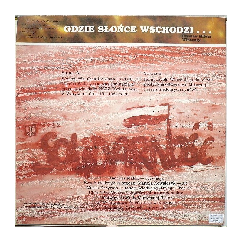 Składanka - Gdzie słońce wschodzi – Wypowiedzi...