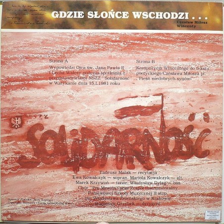 Składanka - Gdzie słońce wschodzi – Wypowiedzi J.Pawła II i L.Wałęsy
