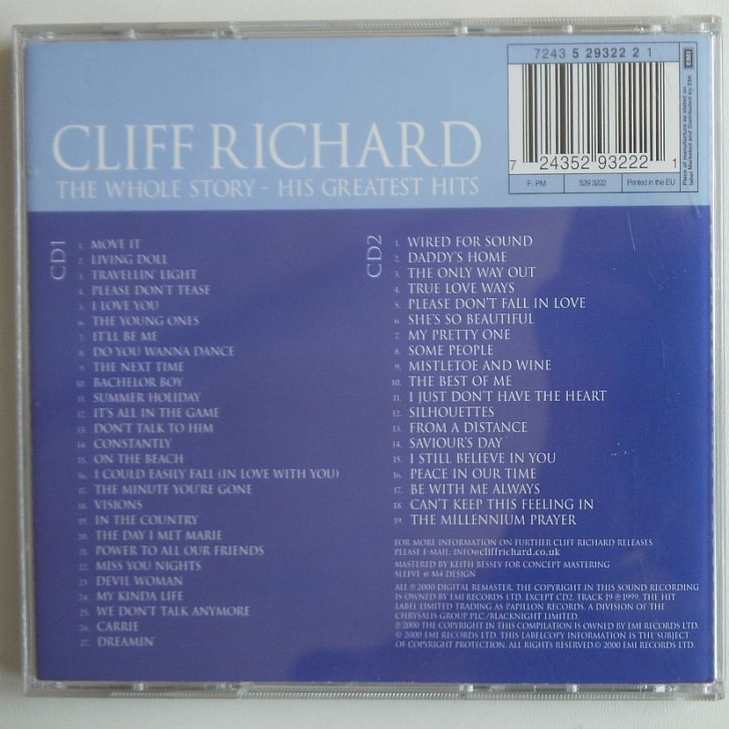 Cliff Richard - The Whole Story - His Greatest...