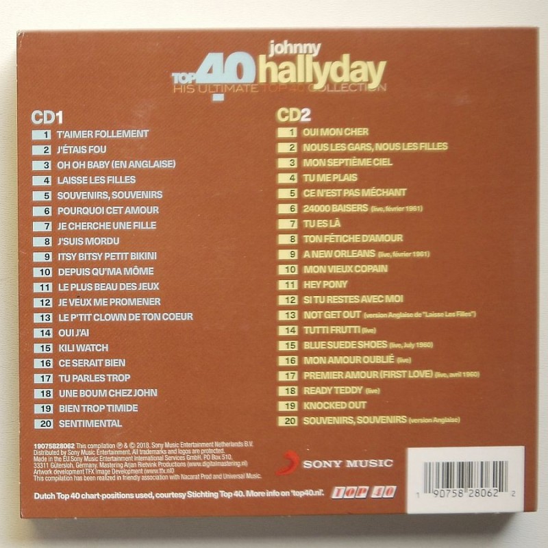 Johnny Hallyday - Top 40 Johnny Hallyday - His...