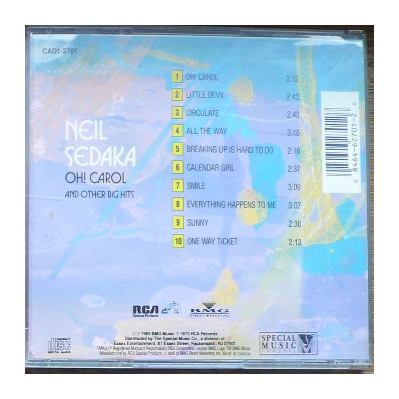 Neil Sedaka - Oh! Carol and Other Big Hits