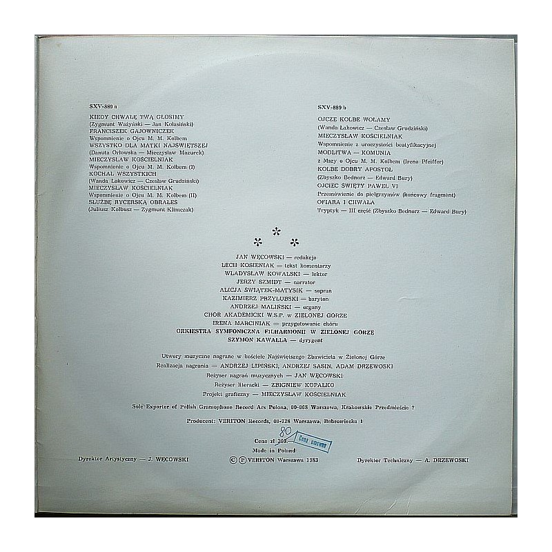 Słuchowisko - Ojciec Maksymilian Maria Kolbe (2lp)