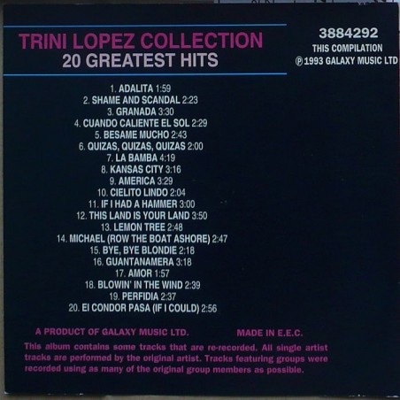Trini Lopez - 20 Golden Hits