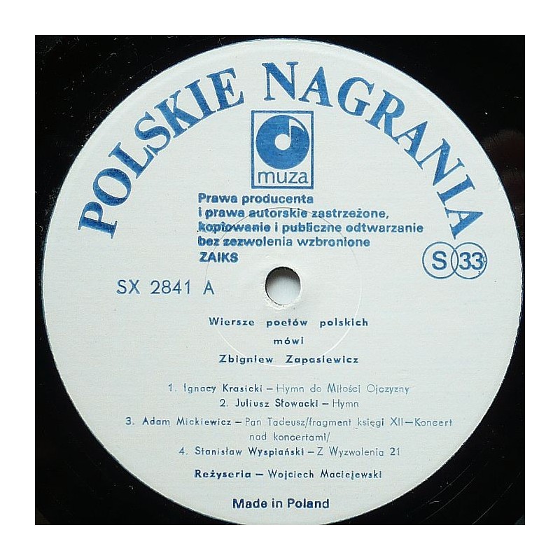 Wiersze poetów polskich - Mówi Zbigniew...
