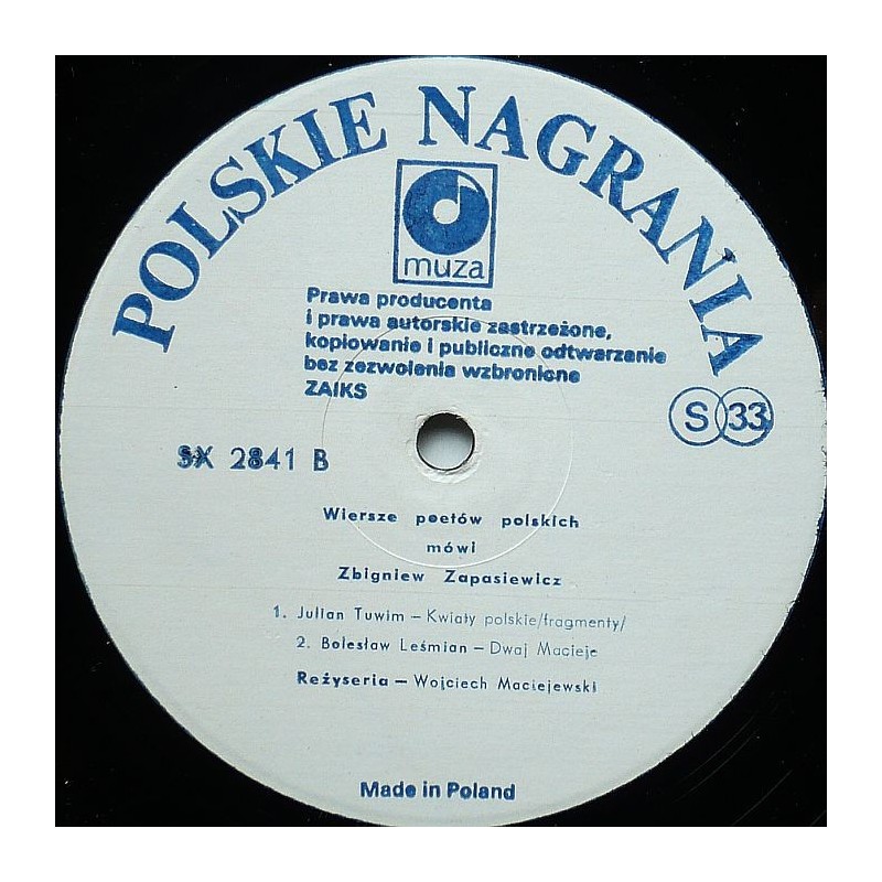 Wiersze poetów polskich - Mówi Zbigniew...