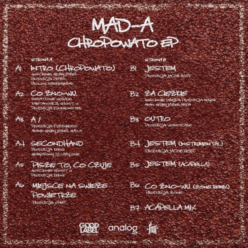 Mada - Chropowato EP. (Good Label Recordings)