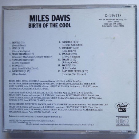 Miles Davis - Birth of the Cool