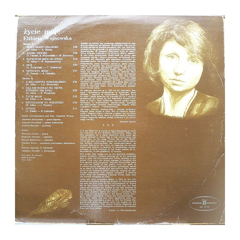 Wojnowska Elżbieta - Życie moje