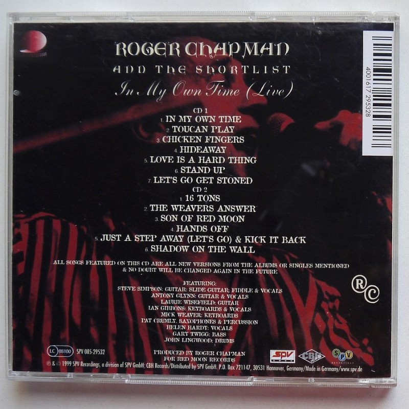 Roger Chapman And The Shortlist - In My Own...