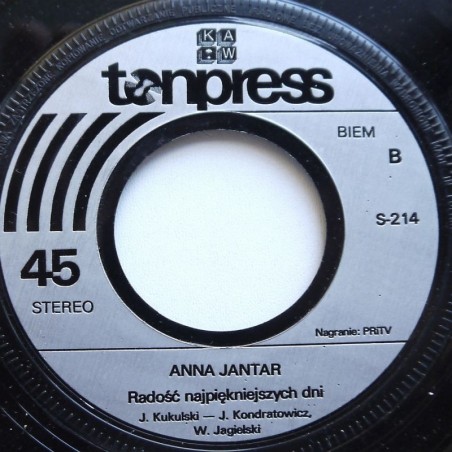Jantar Anna - Baju, Baj proszę pana (Jambalaya) / Radość najpiękniejszych dni