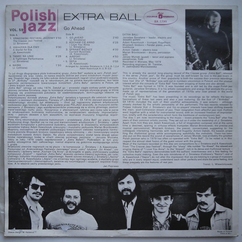 Extra Ball - Go ahead (polish jazz vol.59)