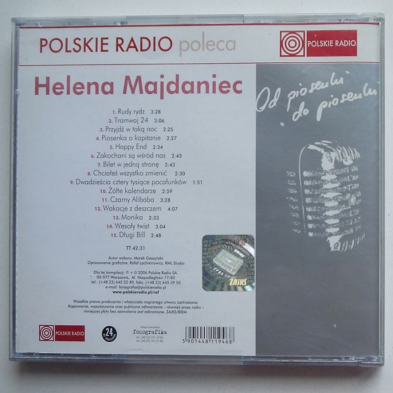 Majdaniec Helena - Od piosenki do piosenki