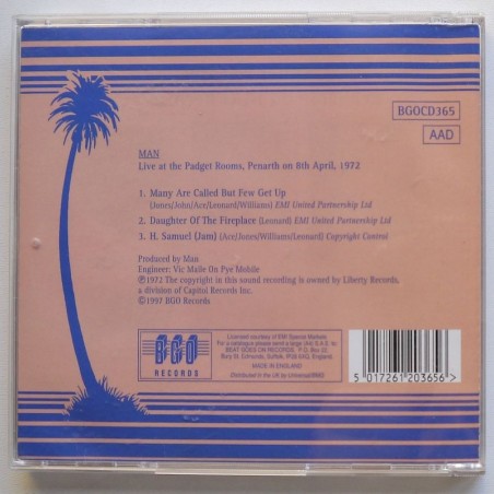 Man - Live At The Padget Rooms, Penarth