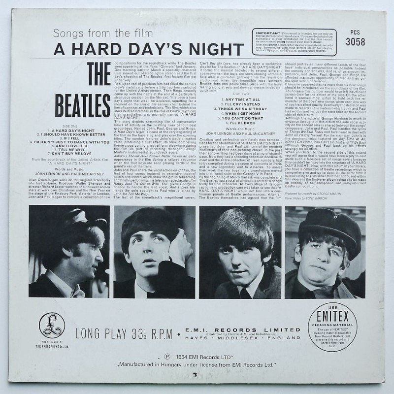 Beatles, The - A Hard Day's Hight