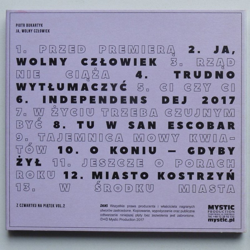 Bukartyk Piotr - Ja, wolny człowiek