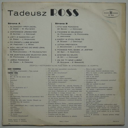 Ross Tadeusz - Odpowiedz uśmiechem