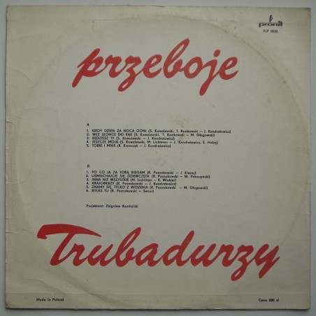 Trubadurzy - Przeboje