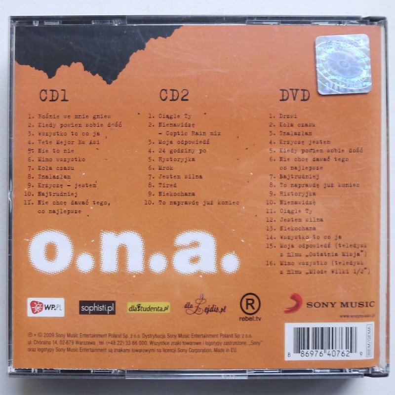 O.N.A  - To naprawdę już koniec 1995-200 2cd+dvd)