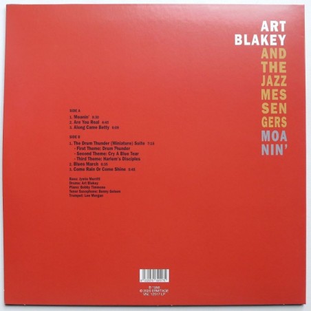 Art Blakey And The Jazz Messengers - Moanin' (transparentny winyl)